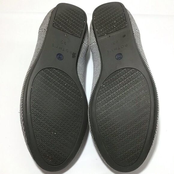 Rothy’s Retired Round Toe Bird-Eye Cherry Ribbon Heel Flats Size 9.5 - Picture 10 of 11